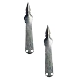 Hoement 2 Piezas sándwich de piña descorazonador de zanahorias pelador de piñas ojo de piña verduras cortador de piña de acero carbono pelador de ananas metalico acero carbono