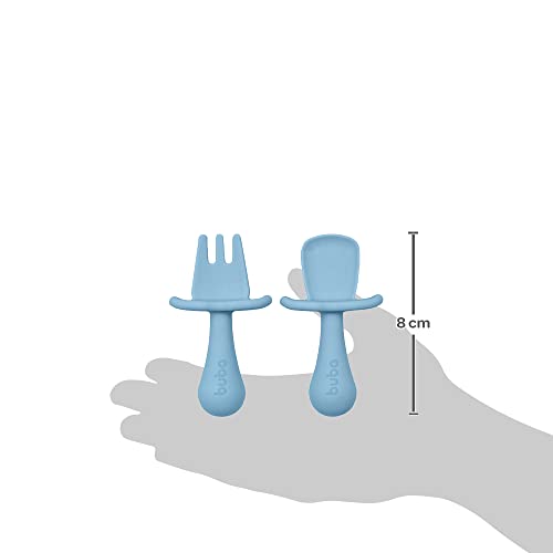 Buba Kit Talheres Silicone - Azul