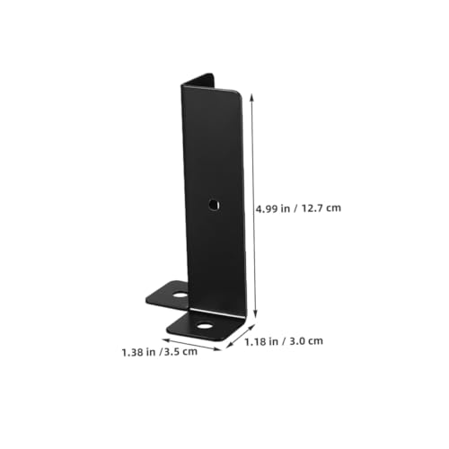 Soporte de base para postes de valla kit de hierro para pérgolas y terrazas de madera exterior 7