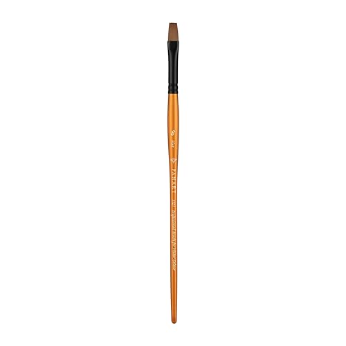 Image of Pan Art Synthetic Sable Flat No. 08 Brush for Watercolour & Gouache