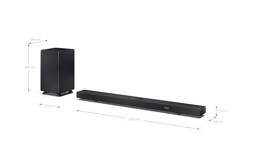 Barre de son Sharp HT SBW55121BK HT SBW55121 Soundbar . kabell. Subwoofer schwarz - vue 7