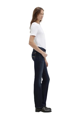 Mavi Damen Bella MID-Rise Jeans, Rinse Miami Street, Mid-Rise, Slim Bootcut, 24W 28L 1