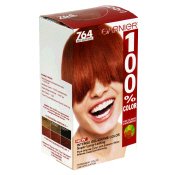 100% Color For Hair, Bright Auburn Blonde #764, Kit