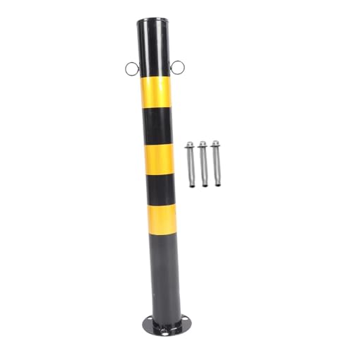 Bolardo de seguridad 30 H poste metálico delimitador con Anillo Doble para señalización exterior