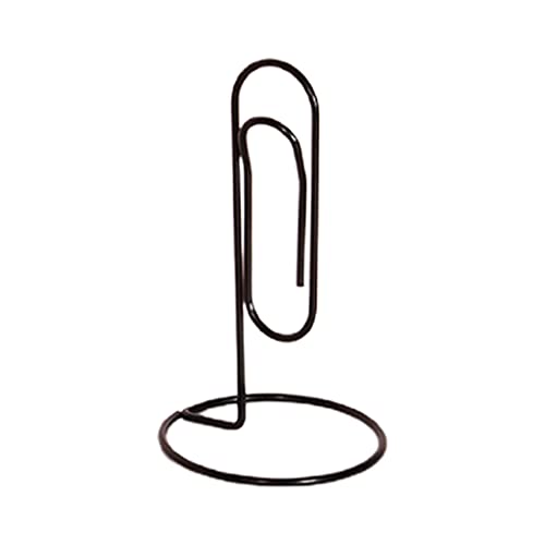 Misright Metal Paper Note Stand, Modern Tabletop Form Factor, Black