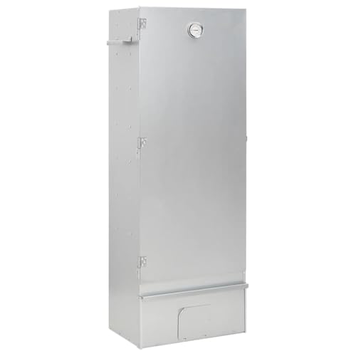 Eleganz Fumoir avec table en acier galvanisé - Appareil de cuisine durable pour le jardin et le balcon - Idéal pour les fans de fumage et les cuisiniers en plein air