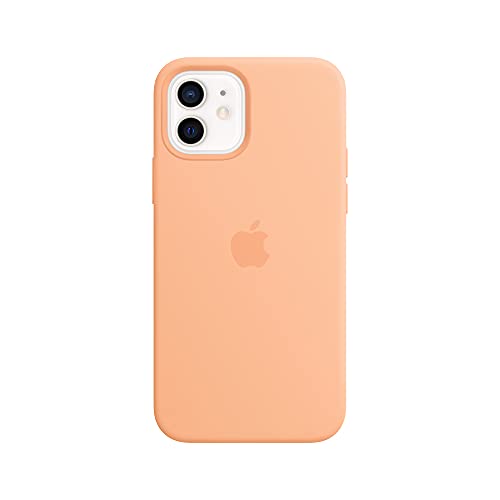 Apple Silicone Case with MagSafe (for iPhone 12 | 12 Pro) - Cantaloupe