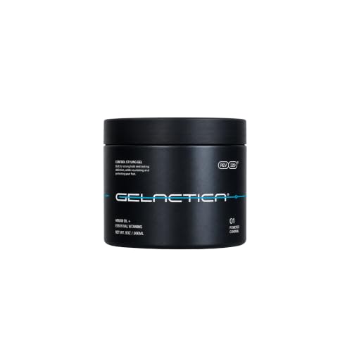 Gelactica Max Control Hair Gel for Men, Alcohol-Free, Strong Hold Styling Gel, Natural Extracts for Long-Lasting Hold and Shine, Slick Back Hair Style 9 oz