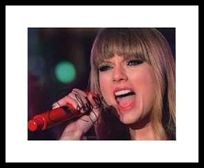 Framed Taylor Swift Autograph with Certificate of Authenticity