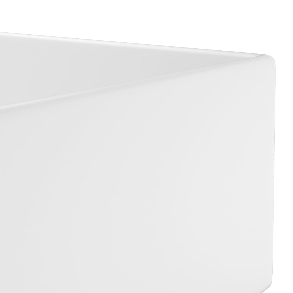 Genérico Lavabo con rebosadero cerámica Blanco Mate,Bricolaje,Fontanería,Piezas para fontanería,Lavabos y fregaderos,Lavabos-146987