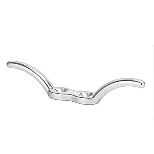 Ihreesy Stainless Steel Flagpole Cleat Hooks,6Inch Rope Cleats Hardware For Flagpole Rope Flag Pole Halyard Rope Cleat Hook With Mounting Screw #TOP15