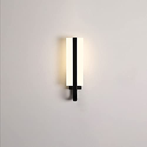 SDZ6YE 壁のランプは、長壁のライトを導き、16Wリニアストリップ壁の燭台、ベッドルームベッドサイドウォールマウントランプ、ヘッドボードランプリビングルームコリドー照明器具の屋内壁洗浄ライト/ブラック-6000