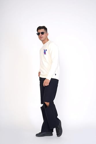 Image of Royaltail Men's Cotton Regular Fit Full Sleeves Pullover Printed Sweatshirts