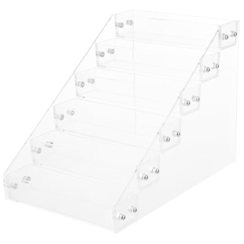 BIUDECO Estante Acrílico para Esmaltes de Uñas con Organizador Transparente para Salón de Manicura y Almacenamiento de Maquillaje Soporte Estable para Mesa de Tocador y Dormitorio