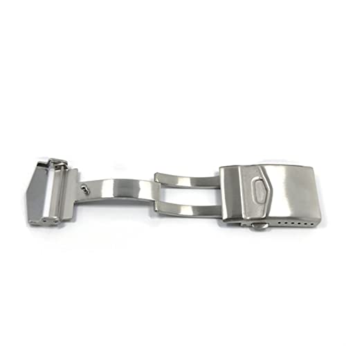 Fermoir de montre papillon double poussoir anti chute pour bracelet 22mm