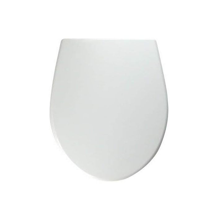 Buy Twyford Alcona Soft Close White Oval Toilet Seat WC Bathroom Top Fix Hinges Online at
