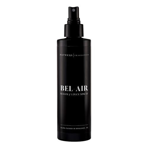 Mavwicks Fragrances - (Bel-Aire) Linen & Room Spray (8oz) – Bedroom & Home Fragrance Mist, Long-Lasting Freshness To Brighten Up Your Space, Fabric & Air Freshener, Aromatherapy Scent Spray