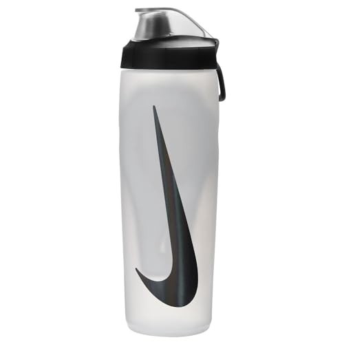 Image of Nike REFUEL BOTTLE LOCKING LID 24 OZ - GAME ROYAL /BLACK /SILVER IRIDESCENT, 709 ML
