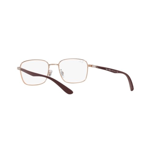 Image of Ray-Ban Unisex Rx6478 Rectangular Prescription Eyewear Frames, Copper /Demo Lens, 53 mm