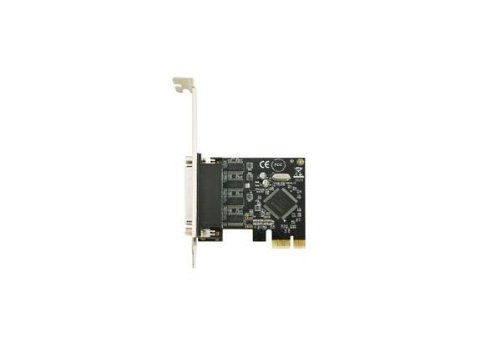 Dexlan Carte PCI Express I/O série Low Profile avec 4 x RS232 Port