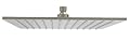 Aquaiaw Fixed Rainfall Shower Head, Seamless Laser Soldered 304 Stainless Steel, Integral 1-Piece, Wall Or Ceiling High Pressure Head Shower, 2.5 GPM, Brass Joint (12 inch Square, PVD Brushed Nickel)
