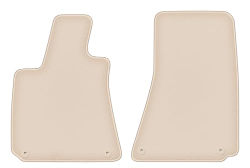 Tapis de sol avant Maserati Ghibli III berline velours et caoutchouc beige Fortuna