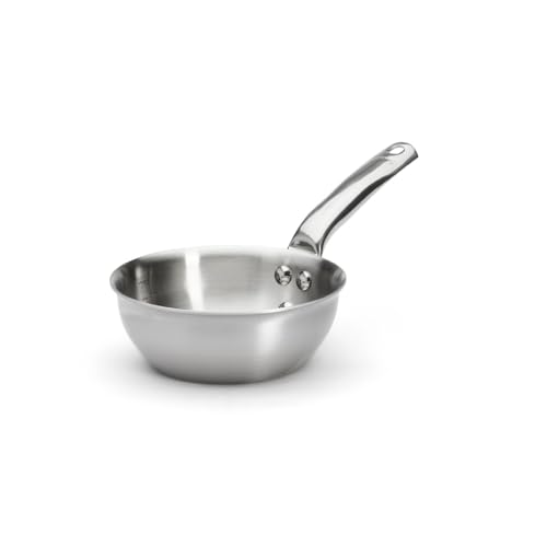 De Buyer - Sauteuse bombée en inox 3 couches ALCHIMY - 16 cm - Fabriquée en France, Sans PFAS, Maîtrise de la Cuisson, Inox 18/10, Tous Feux + Four,...