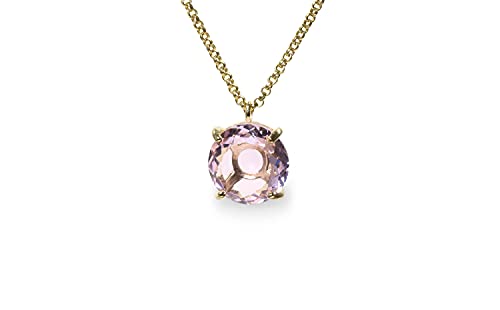 Collier en quartz rose d'exception et or précieux 14k - 3