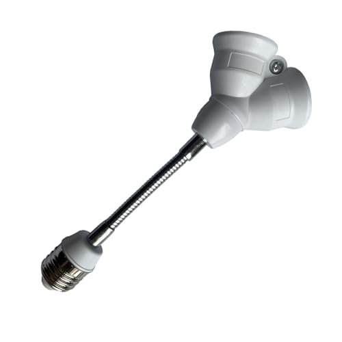 DZYDZR LED�d���\�P�b�g�x�[�X E26��E26×2�������� �A�_�v�^ 9cm�����R�[�h�t�� ��R���ޗ�
