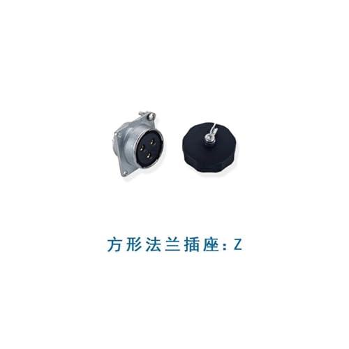 Conector de aviación impermeable WF16 con brida cuadrada de 2 orificios miniatura 2