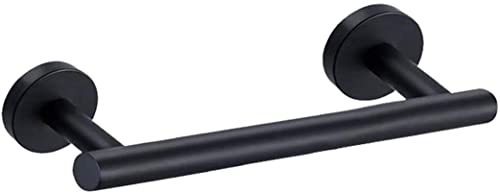 YUET タオルレール 23cm マットブラック ハンドタオルホルダー バー バスルームホルダー バスルーム キッチン ディッシュクロス ハンガー 304ステンレススチール 防錆 壁取り付け 9インチ