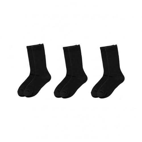 Women's Knee-High Socks 3-Pack, Moisture-Wicking (9-11) Blac