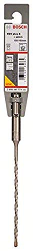Design turbo a 4 spirali Bosch SDS Plus-5 Silver - Punta per muratura, 4 mm x 165 mm