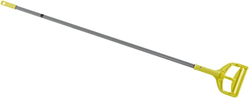 Amazon Basics 60 Inch Commercial Jaw Mop Handle, 6-Pack, Yellow/Grey