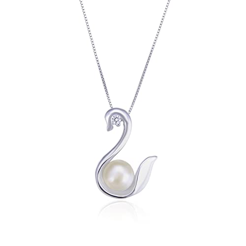 Collier en argent sterling S925 anti-allergie pendentif perles pour femmes
