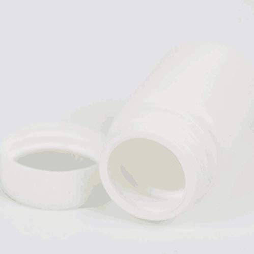12PCS 80ML 2.7OZ White Empty Plastic Bottles with Screw Cap Solid Powder Holder Storage Box