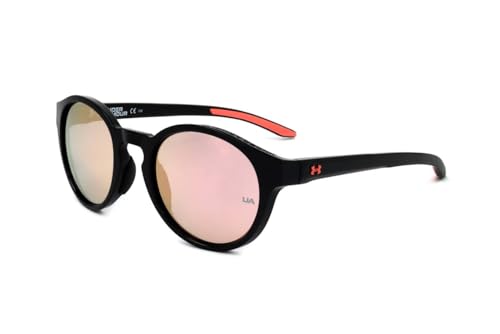 Under Armour Men's Male Sunglass Style UA 0006/S Round, Black Pink/Rose Gold Multi, 52mm, 22mm