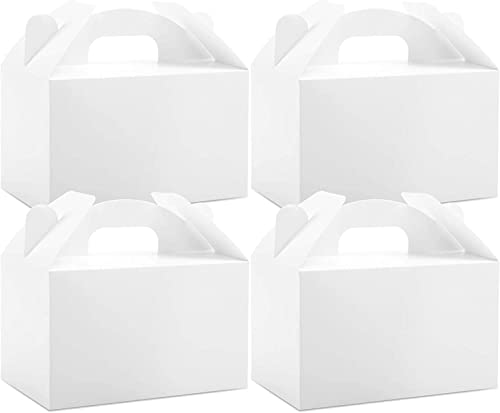 30 boîtes cadeaux blanches en papier kraft avec couvercle pour cupcake et mariage