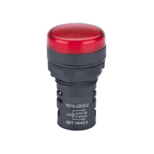 Voyant lumineux ND16-22DS/4 CA 380V rouge pour panneau électrique