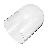 Cloche en verre transparent : conçue comme un dôme en verre pour horloge de cheminée, cette cloche enveloppe votre horloge ancienne, servant à la fois de couvercle et de dôme de protection efficace pour la conservation d'objets anciens, et de vitrine décorative