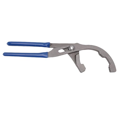 Alomejor Oil Filter Removal Pliers, Carbon Steel Adjustable Wrench, Perfect for Cars and Trucks, 9 Inch for Engine Filters
