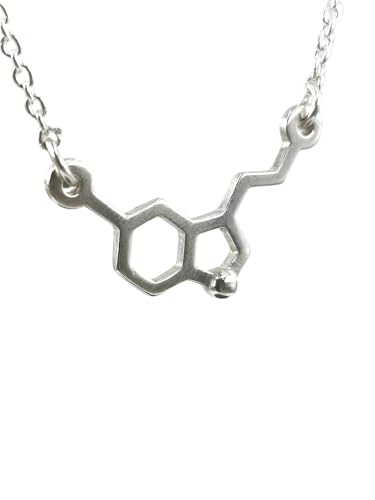 Collier sérotonine argent 925 : dites adieu aux bijoux ternes avec ce pendentif chimie