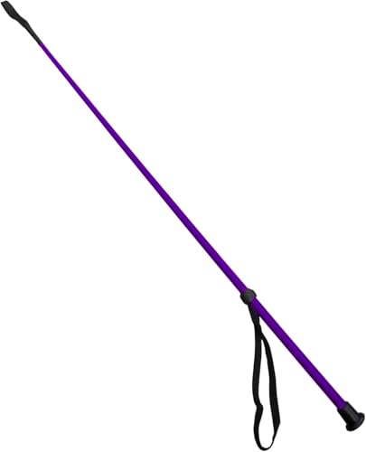 KetoBarrow Horse Riding Crop Equestrian Crop Nylon 65cm with Wrist Strap - Purple