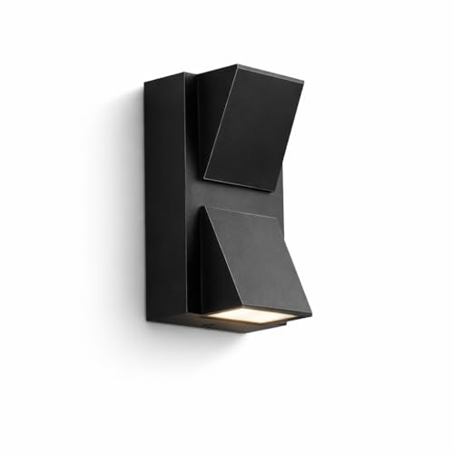 Image of Waterproof Up Down Led Wall Lamp,K Model Aluminium IP65 Body 1+1 Ray, Warm White, Indoor /Outdoor Decorative Wall Sconce Light (K-2)