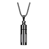 Fonction Principale Unique: Ce collier créatif en acier inoxydable intègre un flacon de parfum pouvant être ouvert et rempli, permettant un stockage pratique de votre fragrance préférée pour un usage quotidien ou lors d'événements festifs