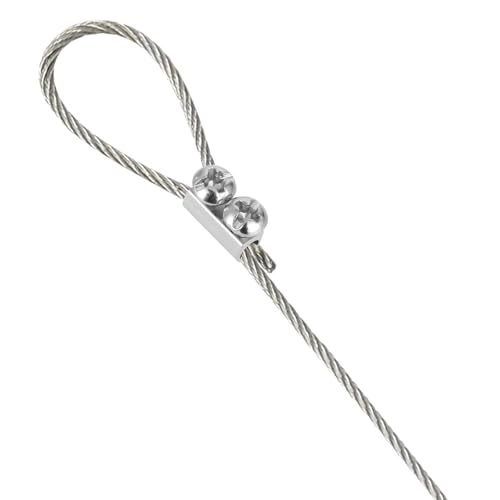 Trinkrittey 589480_1_P1MZYFVM 20 Pcs Upgraded Wire Rope Cable Clamps Stainless Steel Wire Rope Clamp Adjustable Double Hole Wire Rope Clamp thumb #3