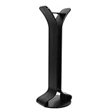 Homoyoyo 実用的ヘッドスタンド 製滑り止め付きコンパクトデスクホルダー ブラック 家 オフィス 学校用