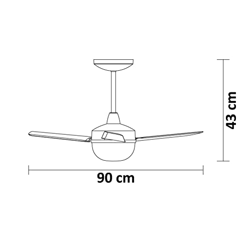 VENTILADOR TETO ALISEU ALISCLEAN BRANCO CONTROLE PAREDE 127V