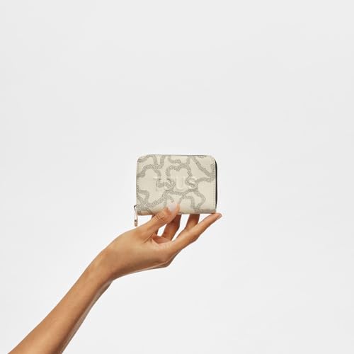 Monedero Tous beige compacto para bolsos pequeños de mujer 4