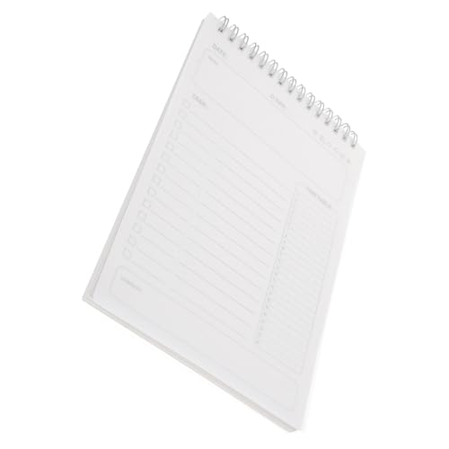 NUOLUX 日付なしプランナー メモ帳 ポータブル タスク管理用 予定表 仕事 学校 家向け 使いやすい携帯型スケジュール帳 メモリスト付